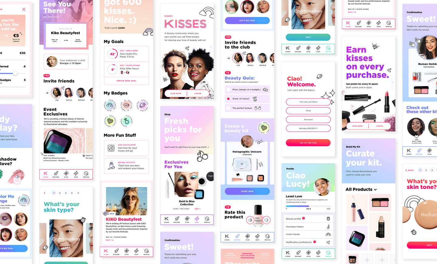 Kiko app screens