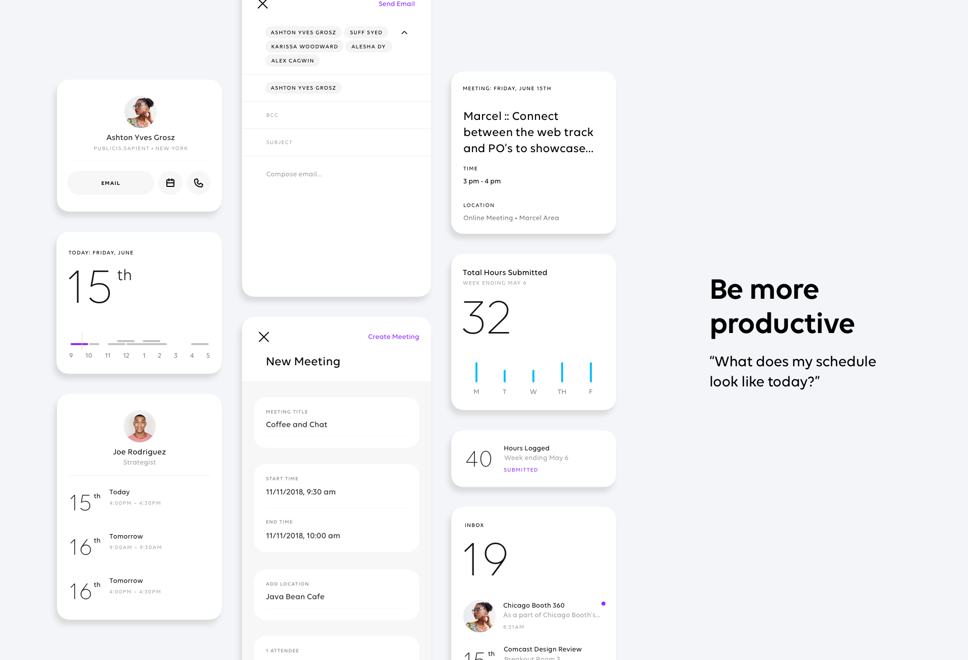 Productivity features